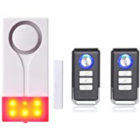Mengshen Alarma de Puertas y Ventanas - Alarma Inalámbrica con 105db Sonido Fuerte y Luz Brillante- Fácil De Instalar…